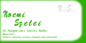 noemi szelei business card